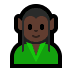 🧝🏿 elf: dark skin tone display on Windows